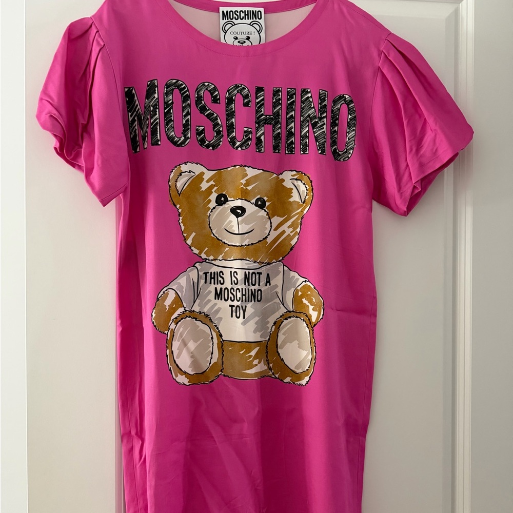 Moschino Pink Teddy Bear Tshirt/dress